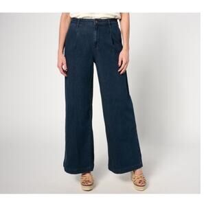 Beautiful Size Petite 28 Dark Rinse Trouser Jean A637348 NWOT